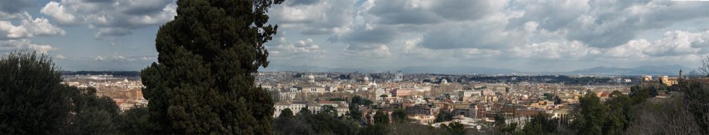 rome, italy, panormama, from above, giancolo