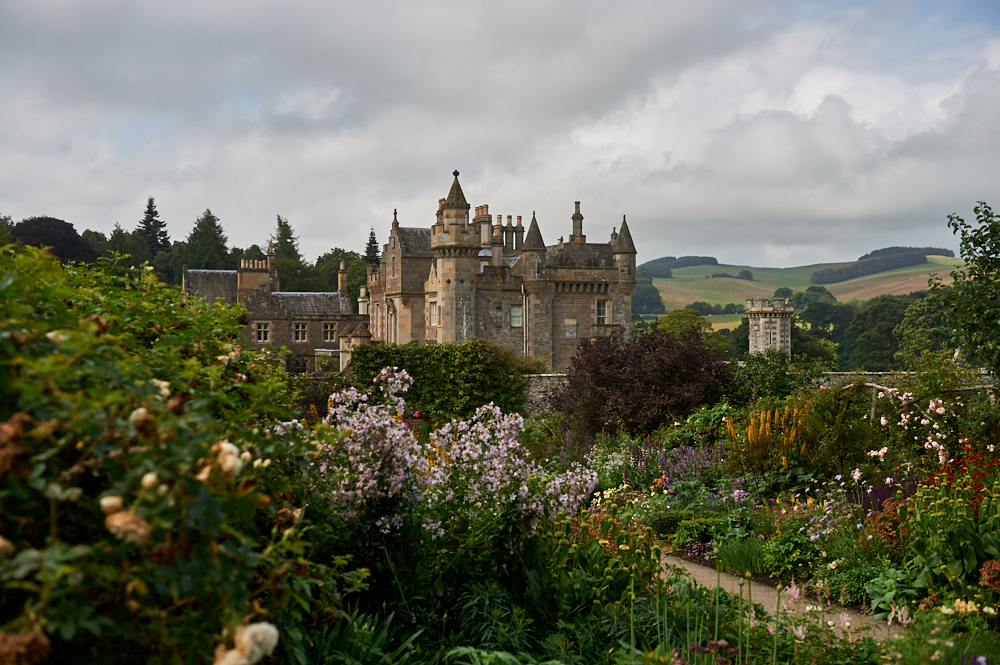 Abbotsford House, the home of Sir Walter Scott near Galashiels in the Scottish Borders, Scotland