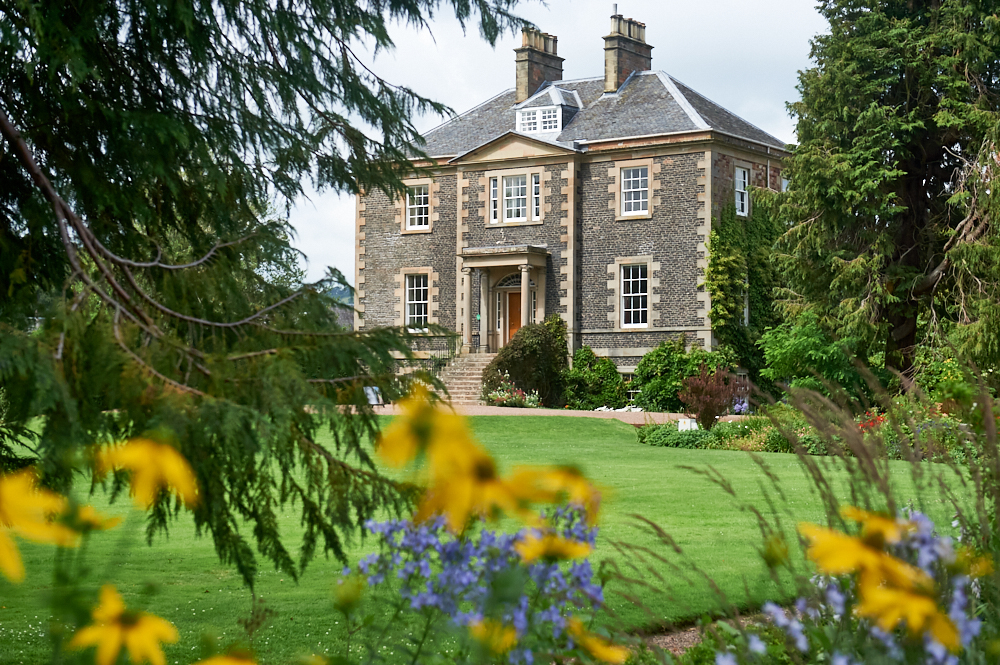 The Harmony Garden next to Melrose Abbey in the Scottish Borders, Scotland, United Kingdom