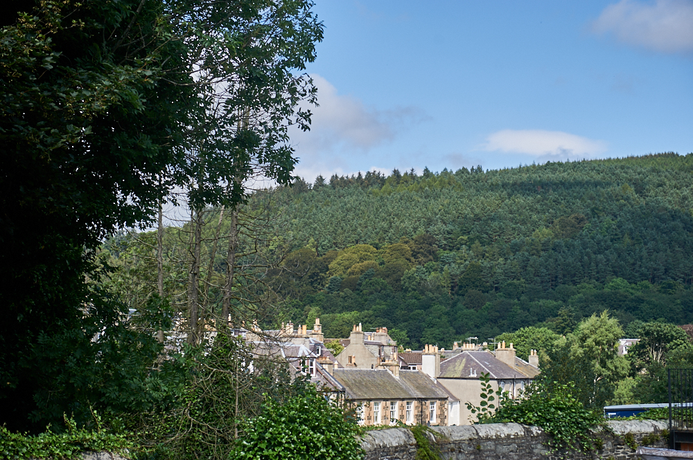 Walking through Peebles in the Scottish Borders in Scotland, what a lovely little town.