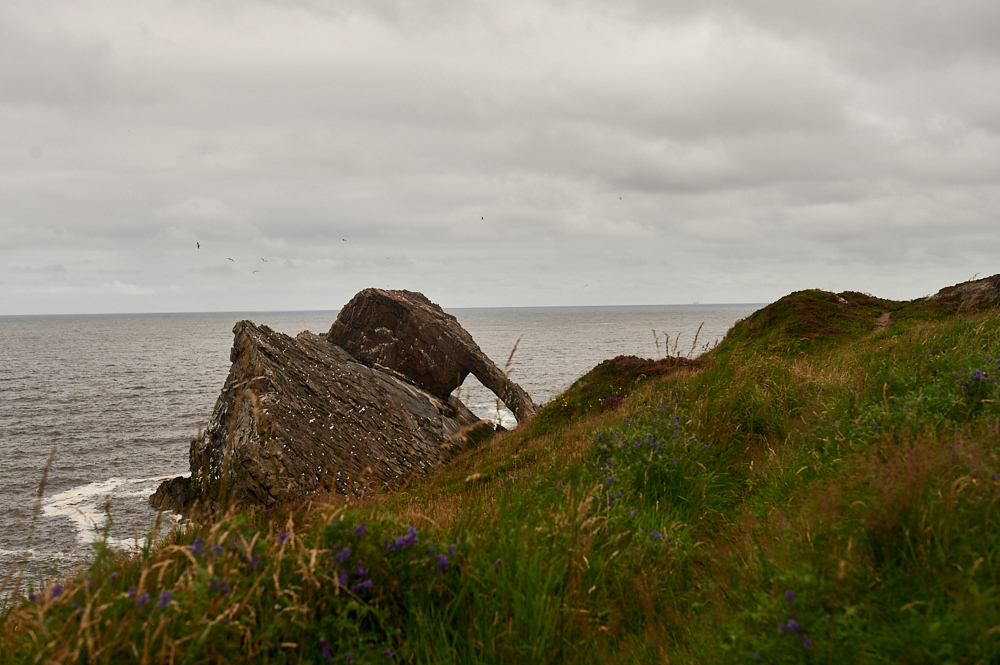 From Fyvie Castle in Aberdeenshire to Bow Fiddle Rock alt the Moray Coast in Scotland.
