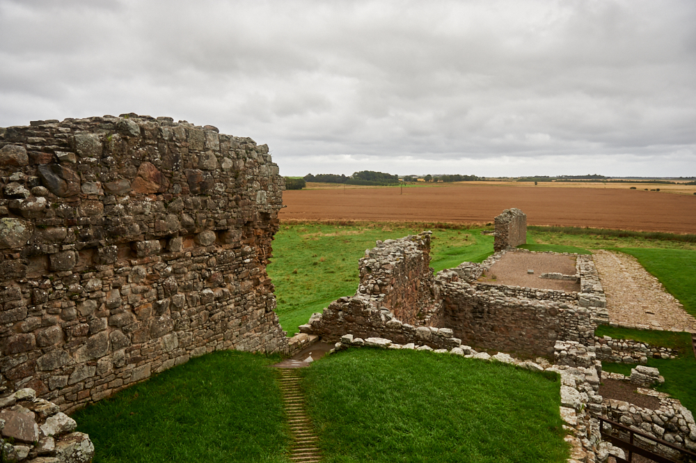 Duffus Castle medieval stronghold of the Moray family near Hopman at the Moray Coast.