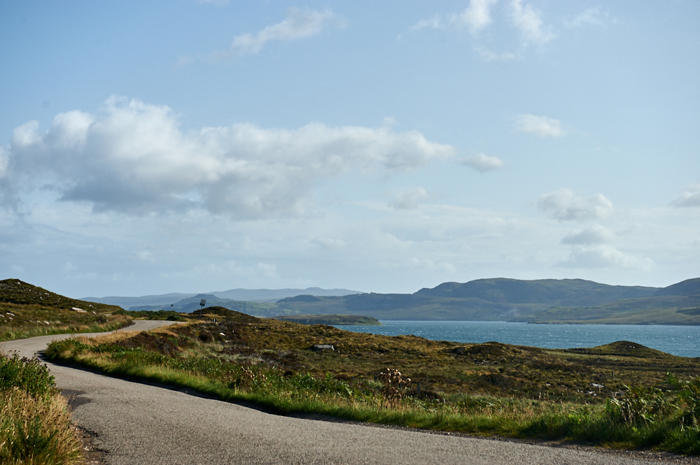 Roadtrip on the NC500 in Scotland around Loch Eriboll.