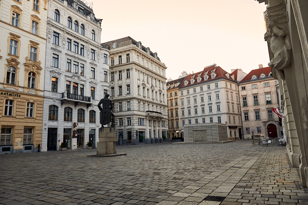 An empty Vienna during the COVID 19 restrictions in March and April 2020