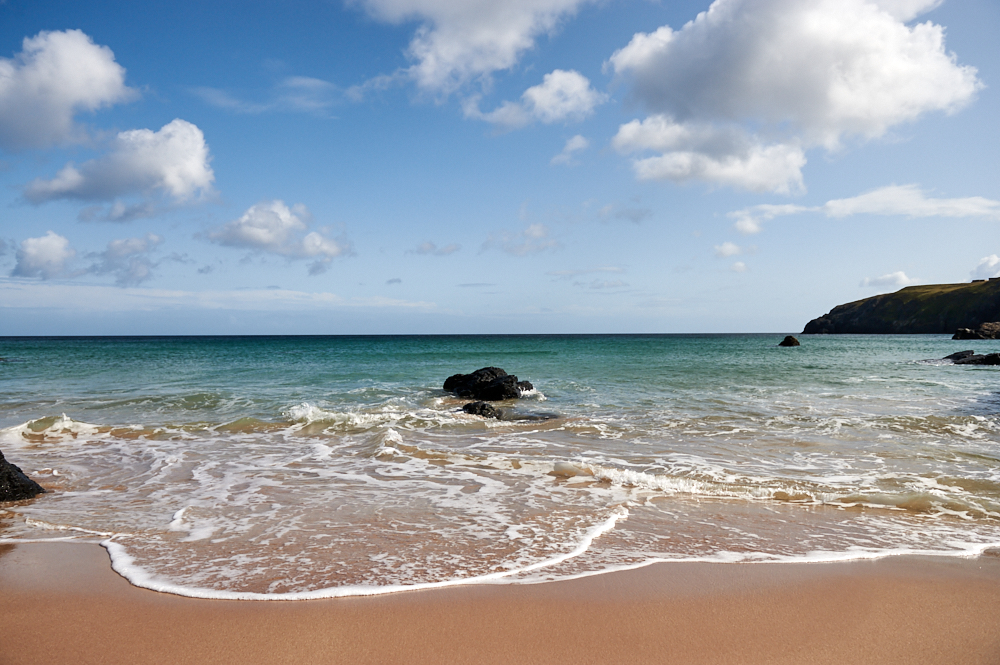 Sangomore Beach near Durness gives you a Caribbean feeling in Scotland!