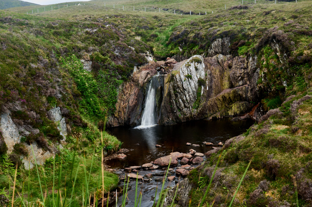 Exploring the north of Shetland mainland and the waterfall Burn of Luklin.