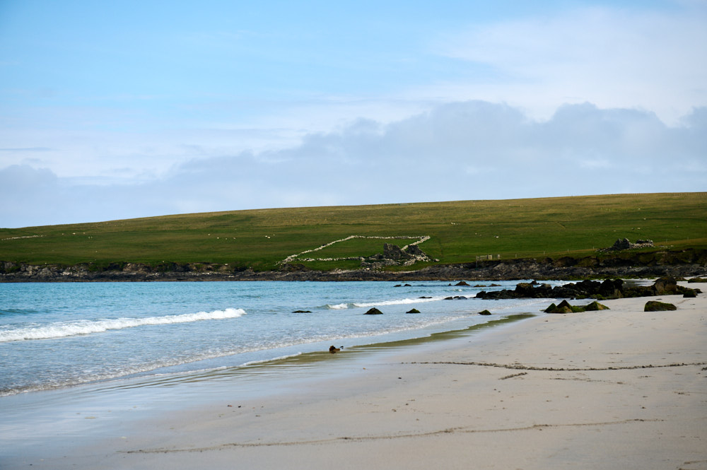 Exploring Unst, Shetland and following in the footsteps of the vikings in Sandwick.