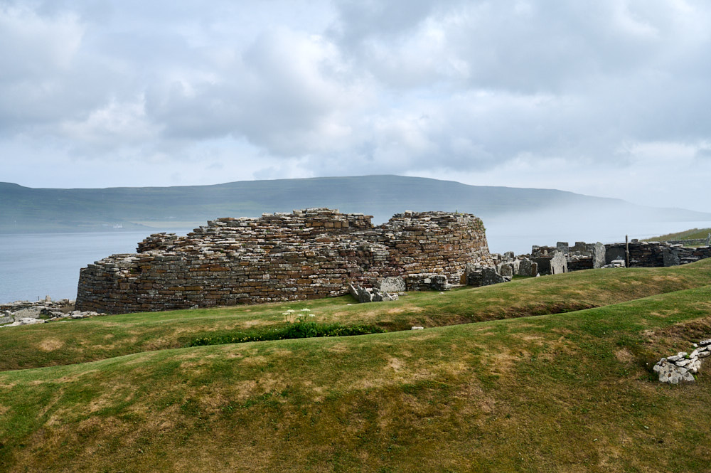 The Broch of Gurness, a village from the Iron Age in Orkney, Sotland.