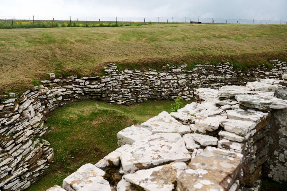 The Broch of Gurness, a village from the Iron Age in Orkney, Sotland.