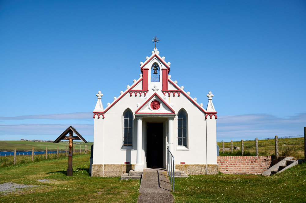 Visiting the Italian Chapel in Orkney built by Italian POW during World War II.