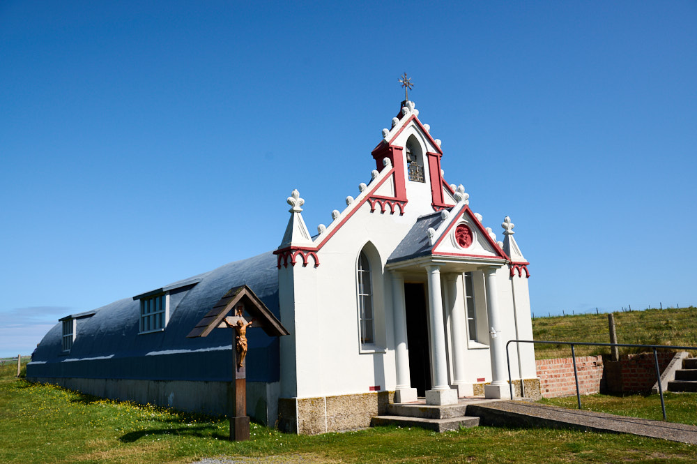 Visiting the Italian Chapel in Orkney built by Italian POW during World War II.