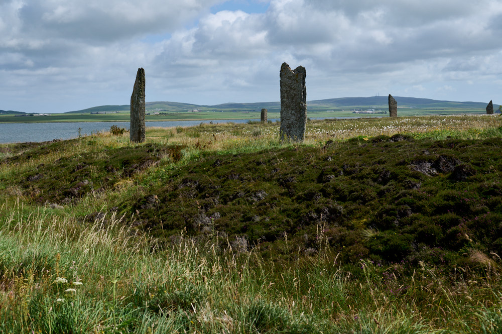 Walking a magical land, the Ring of Brodgar in Orkney.