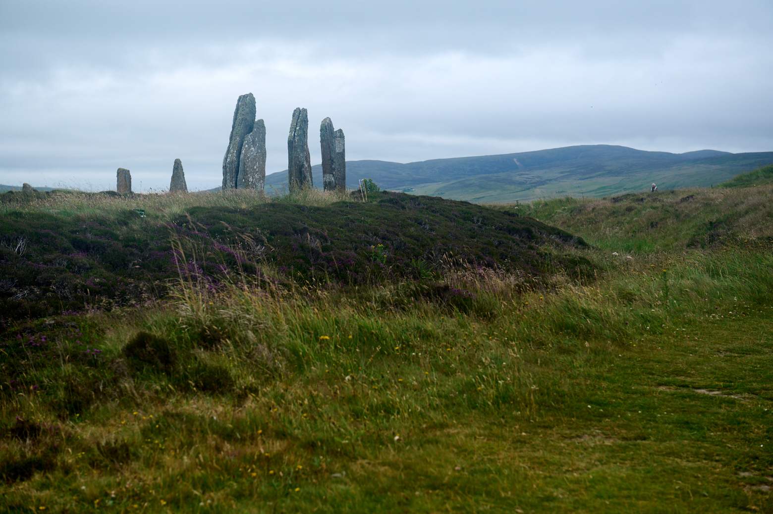 A dreich day on the Ness of Brodgar, the Neolithic Heart of Orkney.