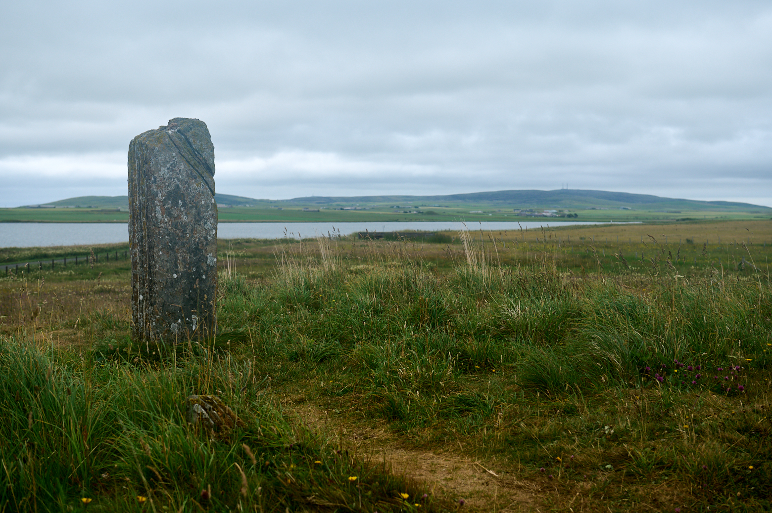 A dreich day on the Ness of Brodgar, the Neolithic Heart of Orkney.