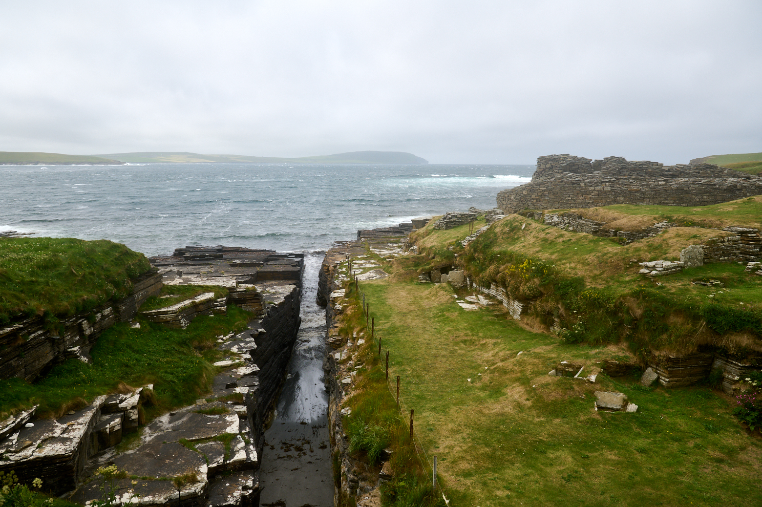 Exploring Rousay and the Midhowe Cairn & Broch in Orkney.