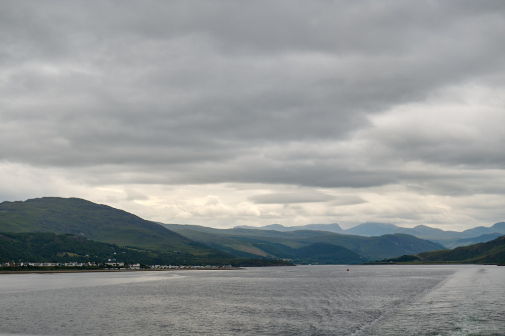 Ferry crossing from Ullapool to Lewis and Harris in Scotland.