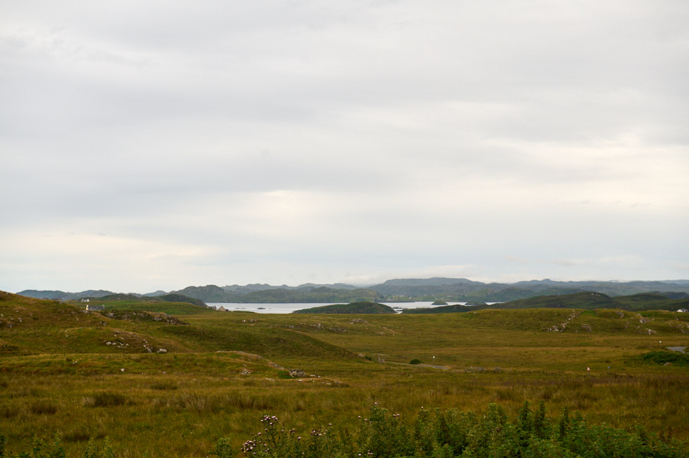 Driving around the South Lochs in Lewis.
