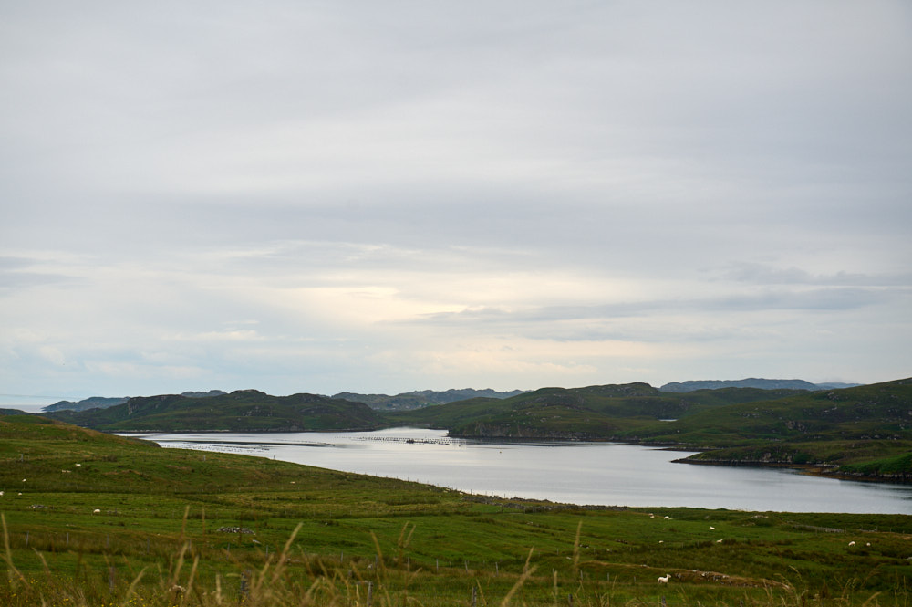 Driving around the South Lochs in Lewis.