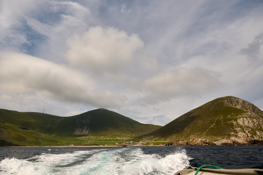 Saying good bye to Hirta, the biggest islands of the St Kilda archipelago.