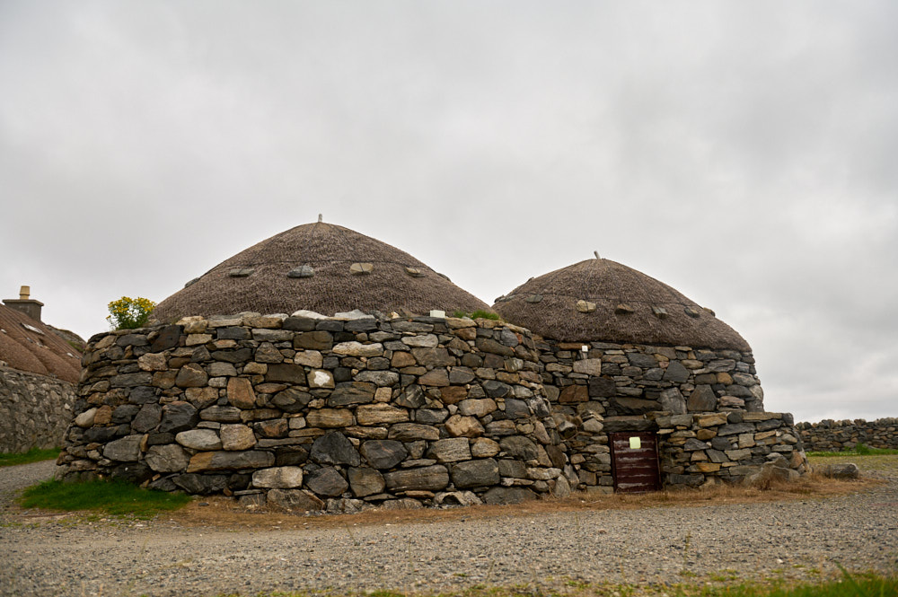 Visiting the Gearrannan Blackhouse Village in the Isle of Lewis in the Outer Hebrides.