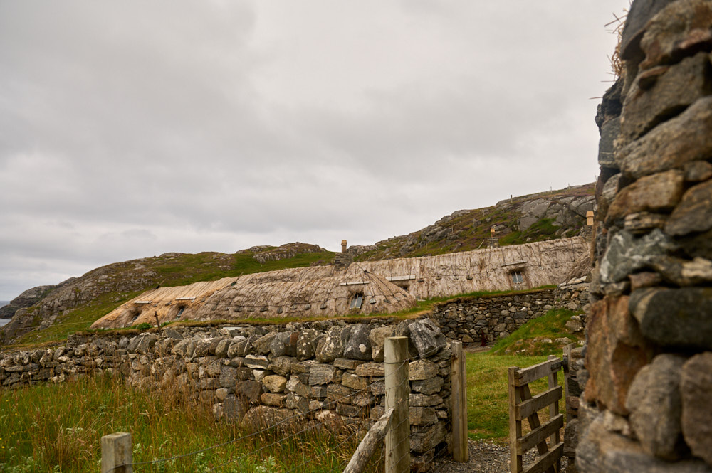 Visiting the Gearrannan Blackhouse Village in the Isle of Lewis in the Outer Hebrides.