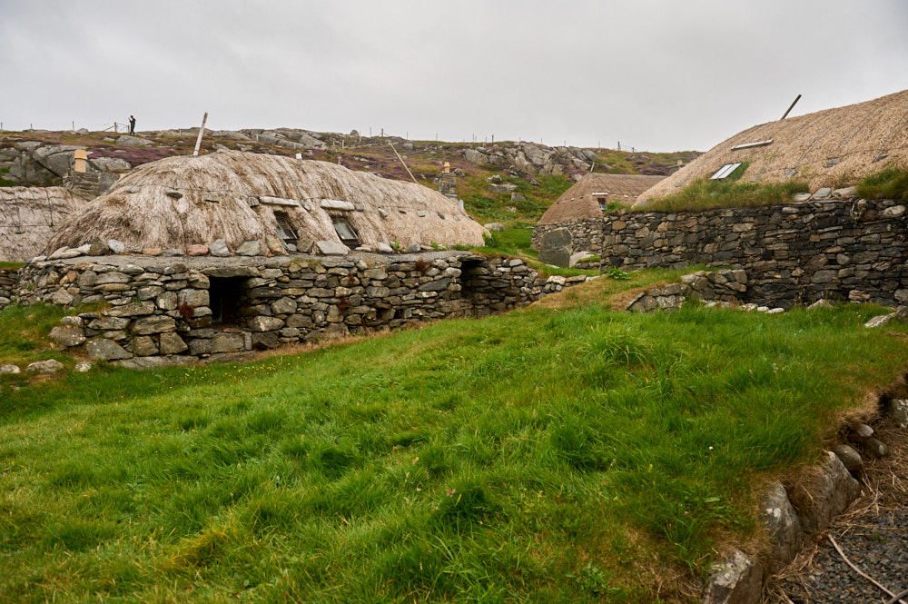 Visiting the Gearrannan Blackhouse Village in the Isle of Lewis in the Outer Hebrides.