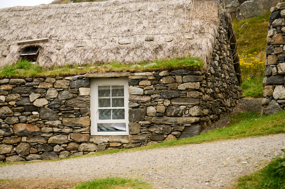 Visiting the Gearrannan Blackhouse Village in the Isle of Lewis in the Outer Hebrides.