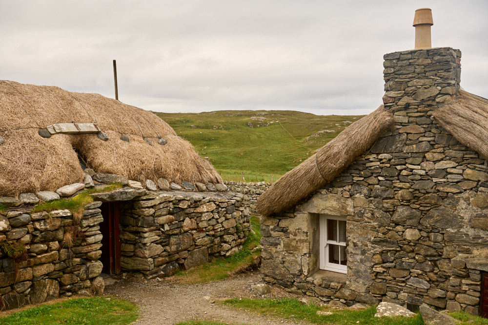 Visiting the Gearrannan Blackhouse Village in the Isle of Lewis in the Outer Hebrides.