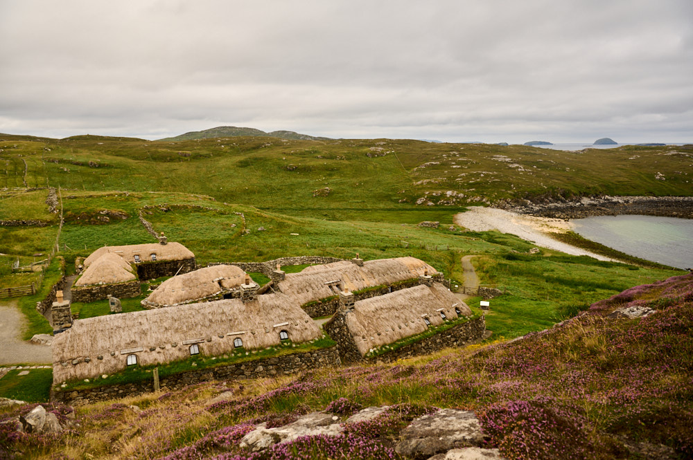 Visiting the Gearrannan Blackhouse Village in the Isle of Lewis in the Outer Hebrides.