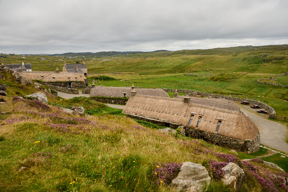 Visiting the Gearrannan Blackhouse Village in the Isle of Lewis in the Outer Hebrides.