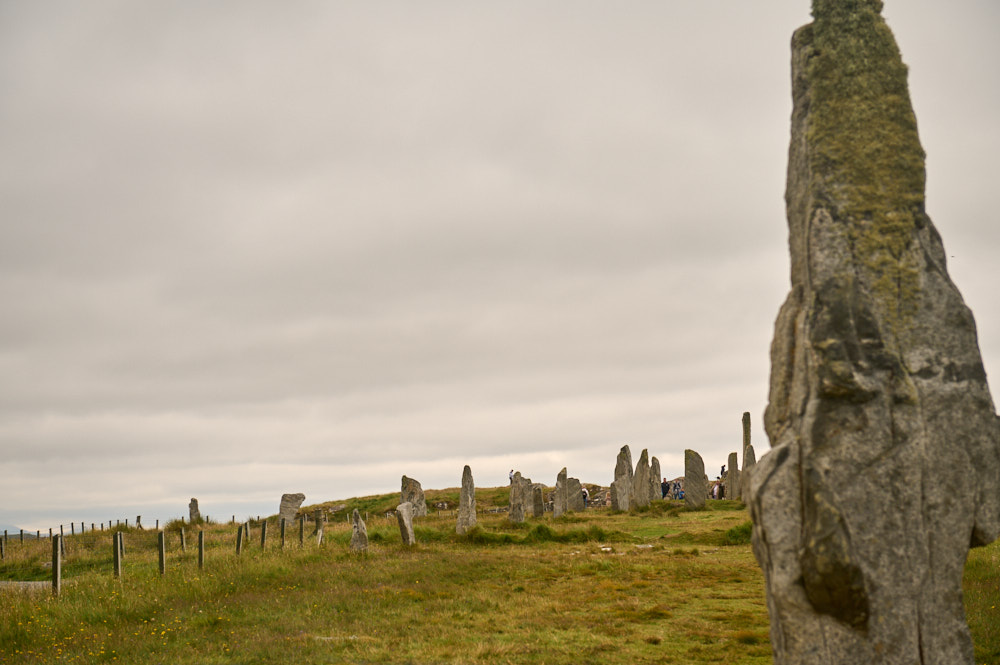 Visiting the standing stones at Callanish, Isle of Lewis