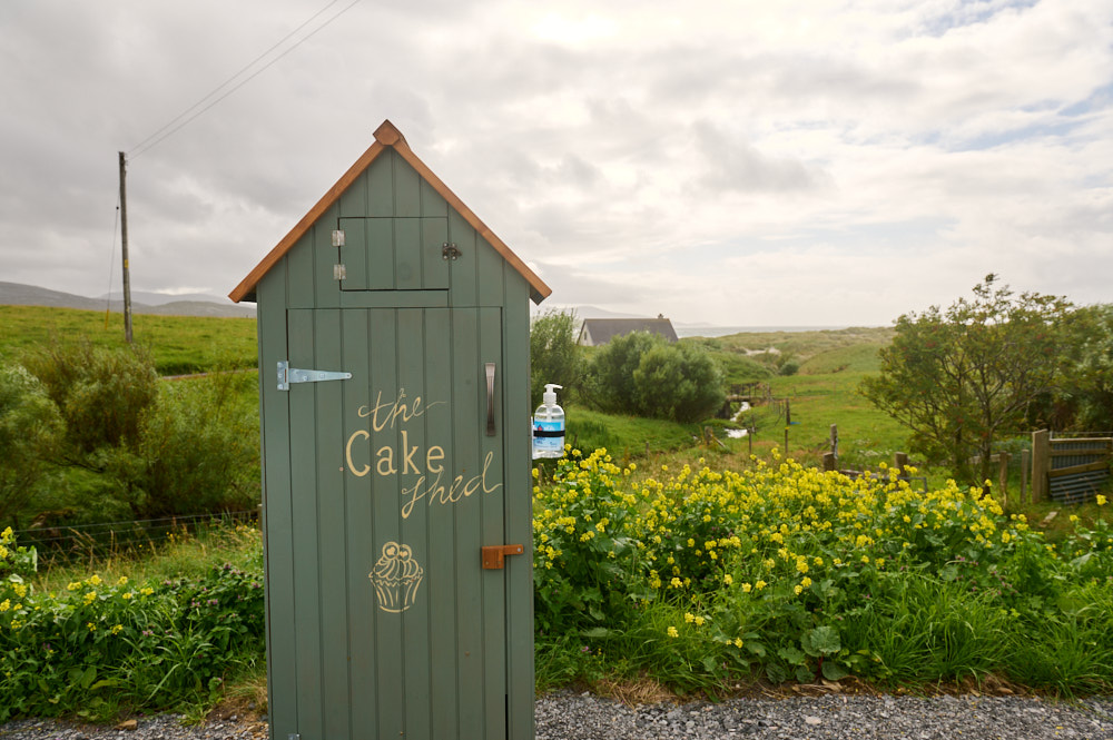The Cake Stand - a honesty box near Luskentyre beach
