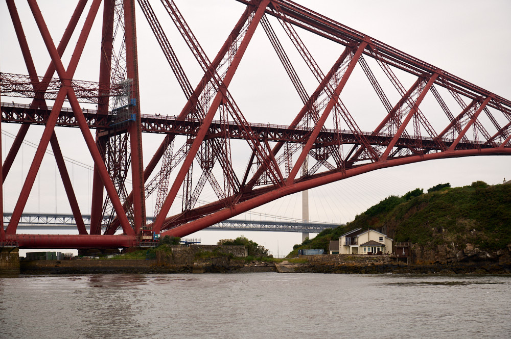 exploring Incholm Island in the Firth of Forth near Edinburgh