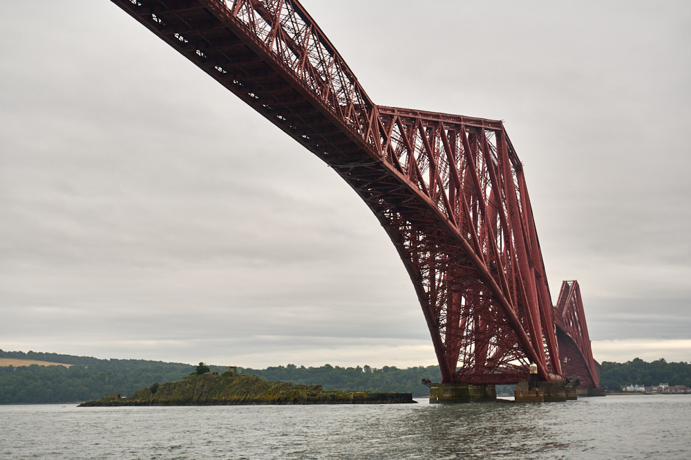 exploring Incholm Island in the Firth of Forth near Edinburgh