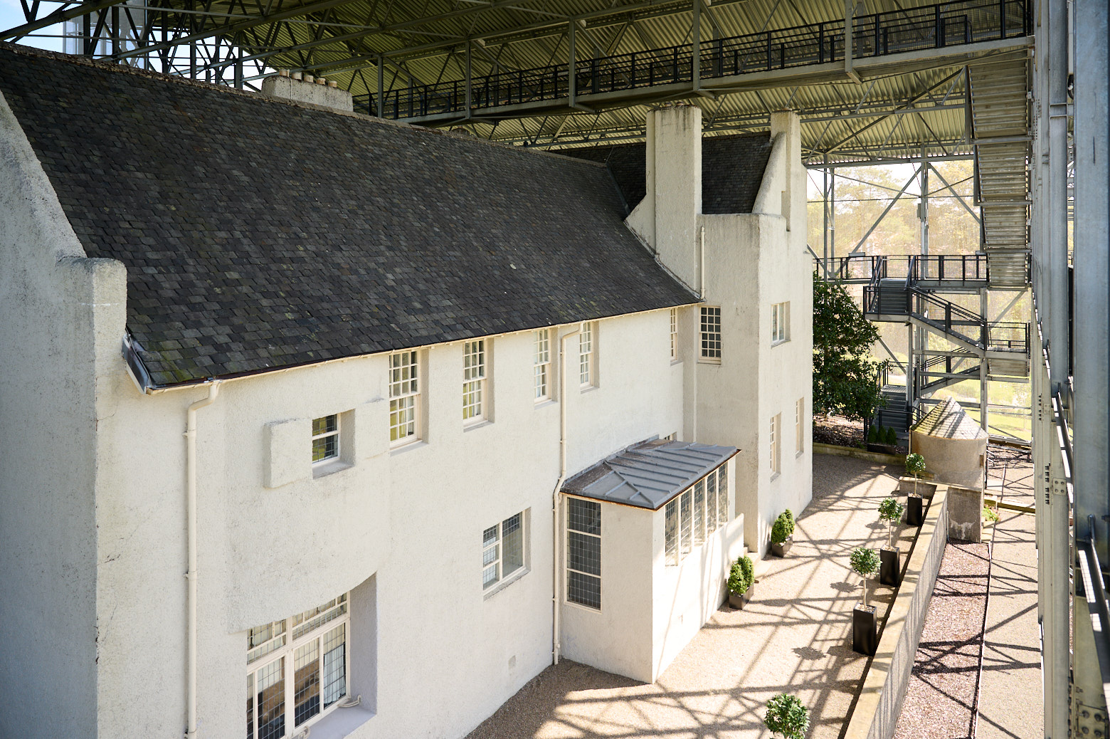 The Hill House in Helensburgh near Glasgow designed by Charlie Macintosh.