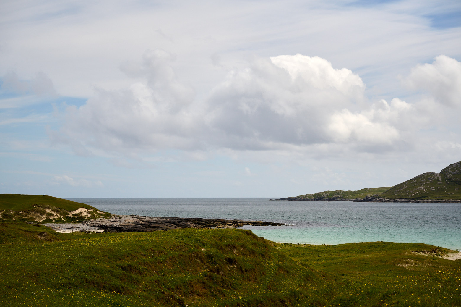 Exploring the Isle of Vatersay in the Outer Hebrides.