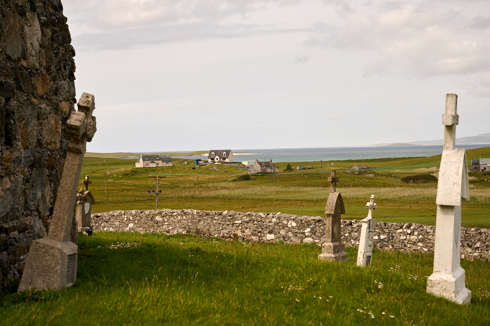 Visiting Saint Barr´s Church in Eoligarry, Isle of Barra.