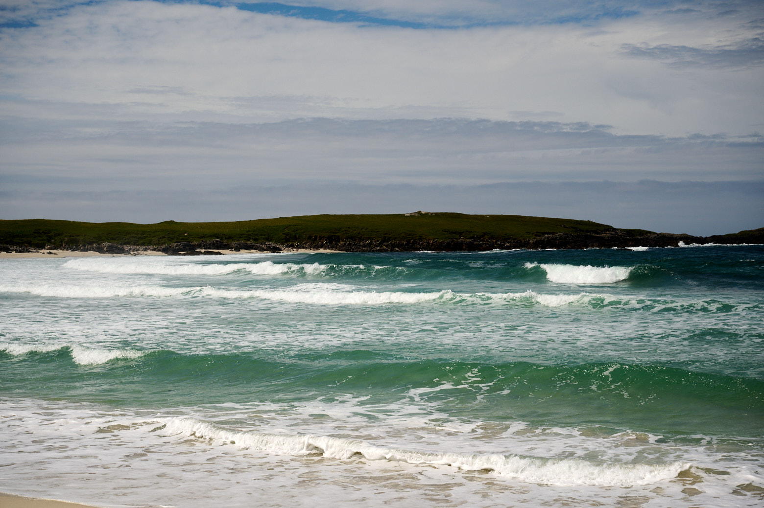 Traigh stir in North Uist and a view of St Kilda, Outer Hebrides.