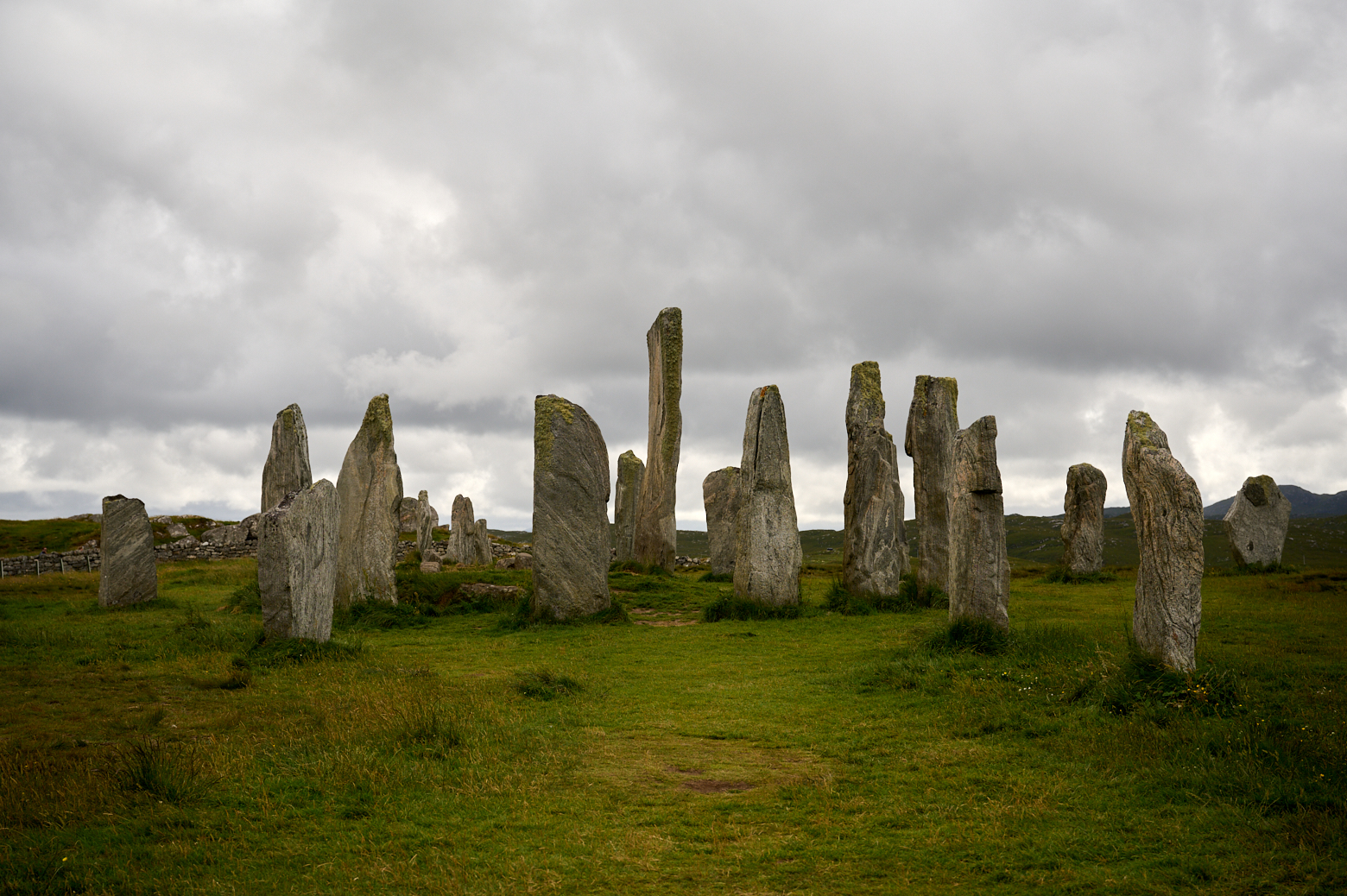 Visiting the standing stones in Callanish, Isle of Lewis