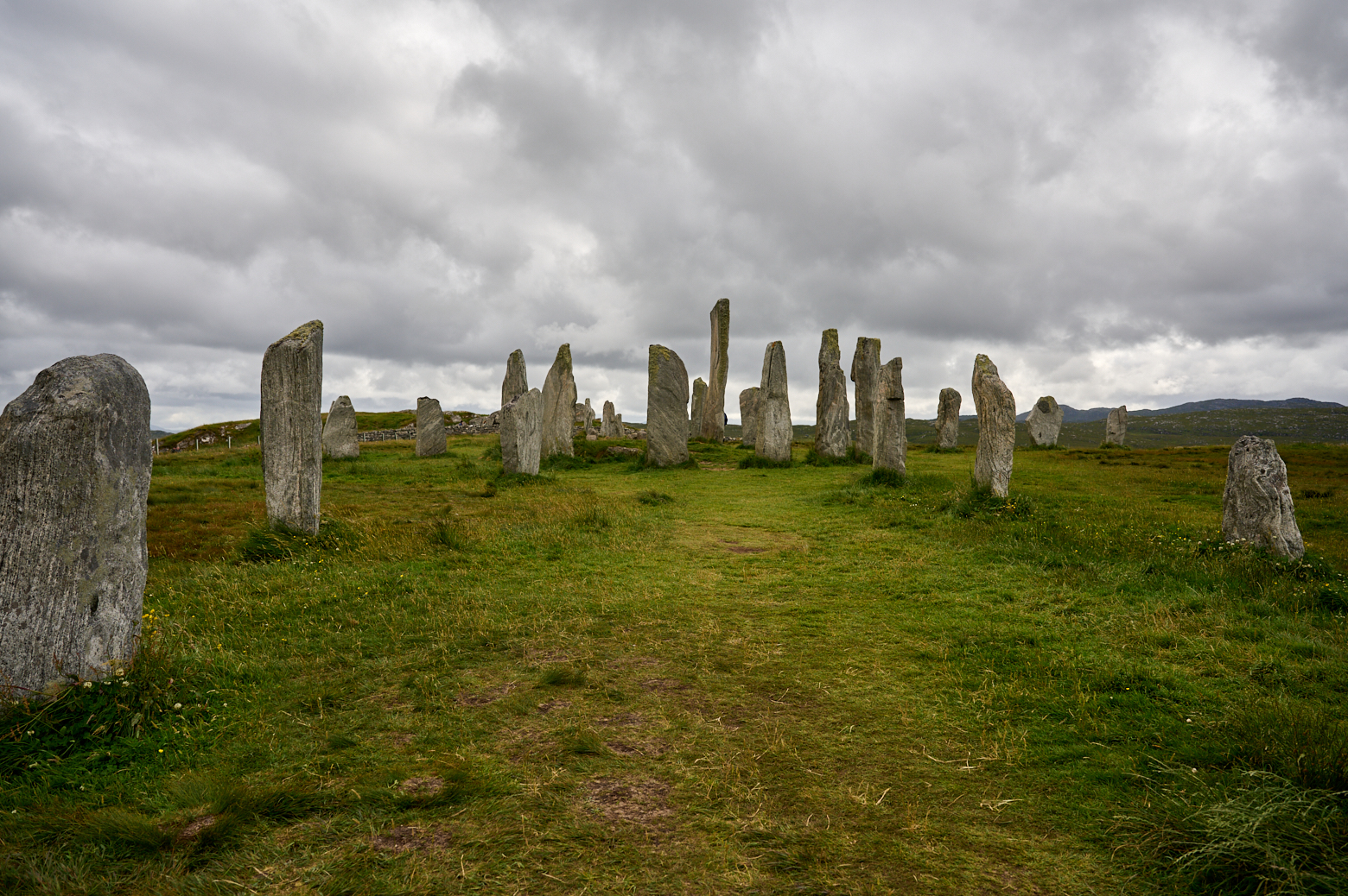 Visiting the standing stones in Callanish, Isle of Lewis