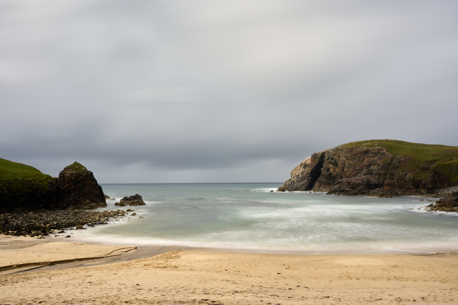 A walk along Dalmore beach in the Isle of Lewis, Outer Hebrides.
