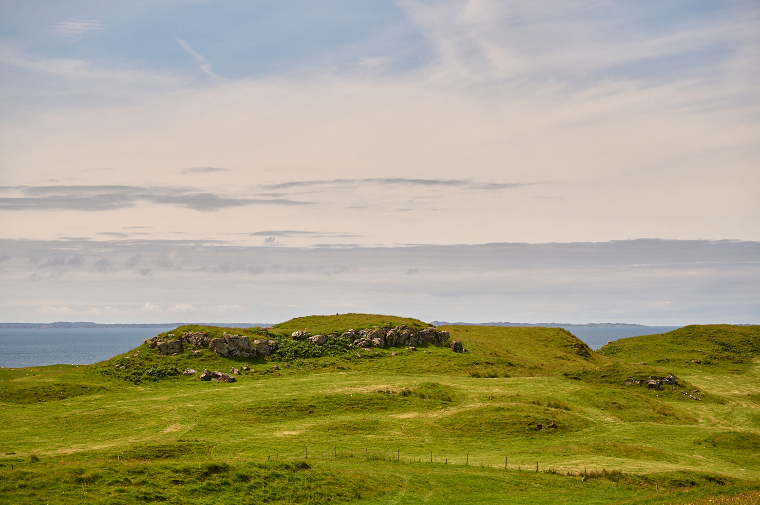 Visiting Glengorm Castle and the Glengorm Standing Stones in the Isle of Mull, Inner Hebrides.