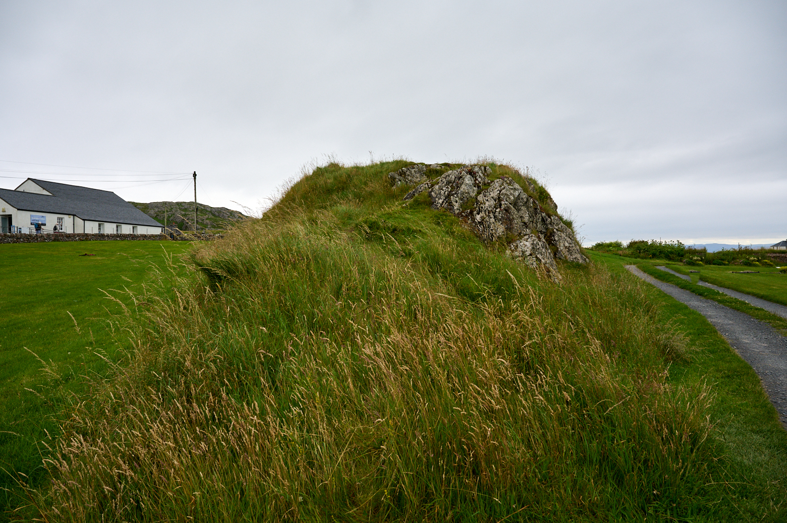 Visiting Iona Abbey on the Isle of Iona in the Inner Hebrides, Scotland