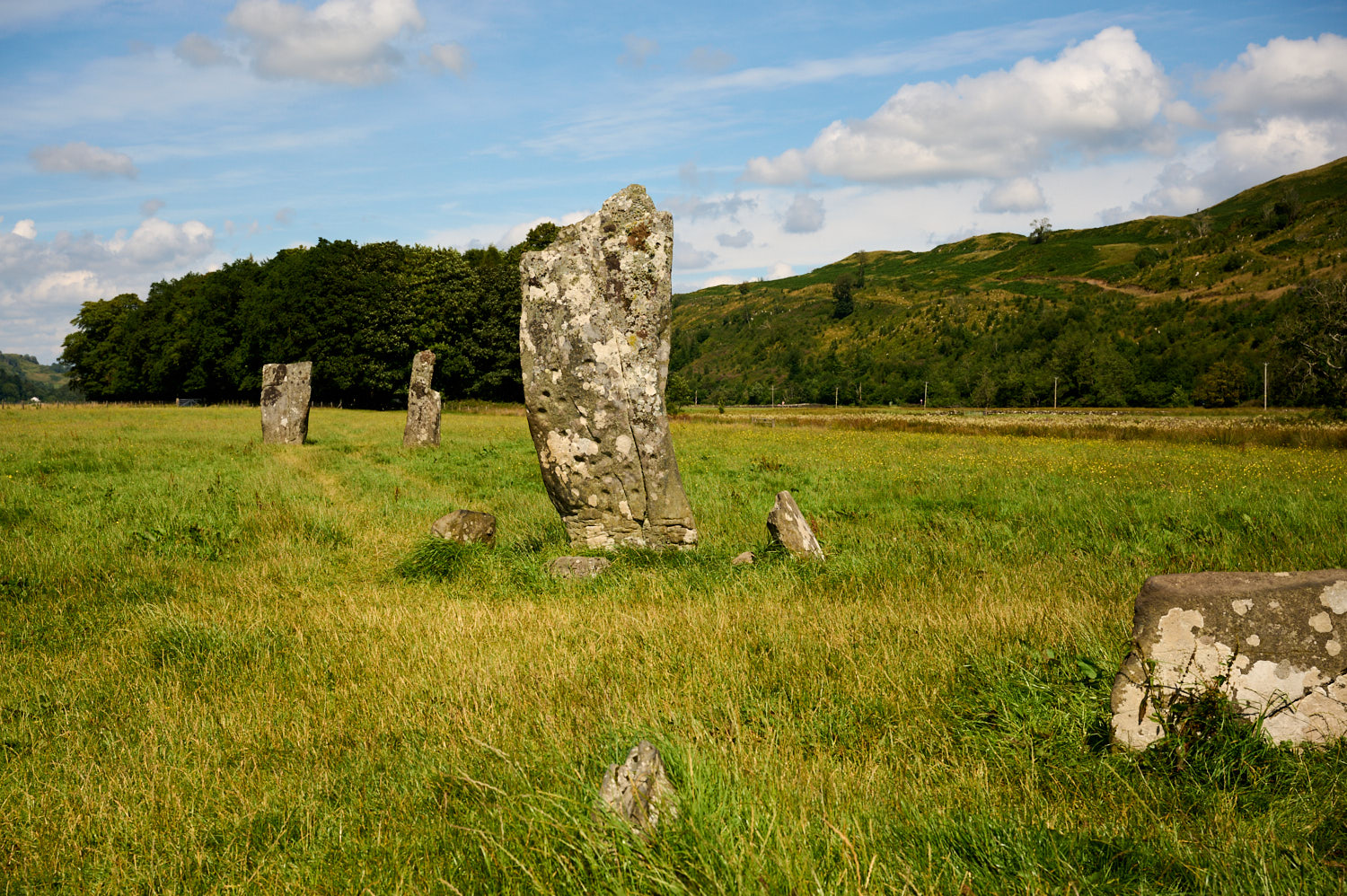 Visiting the Standing Stones at Nether Largie in the Kilmartin Glen, Scotland