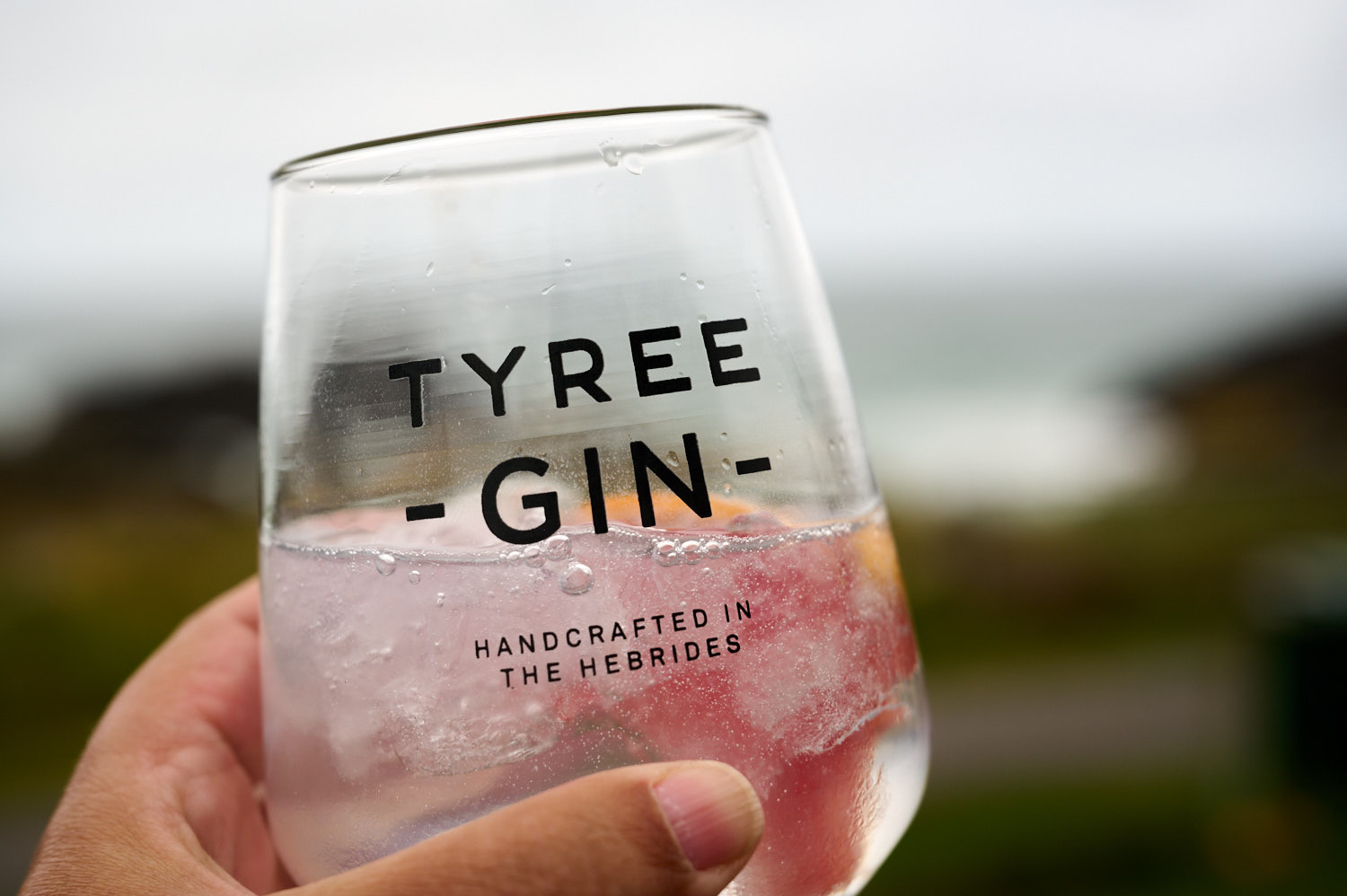 Learning how to make gin in Tiree.