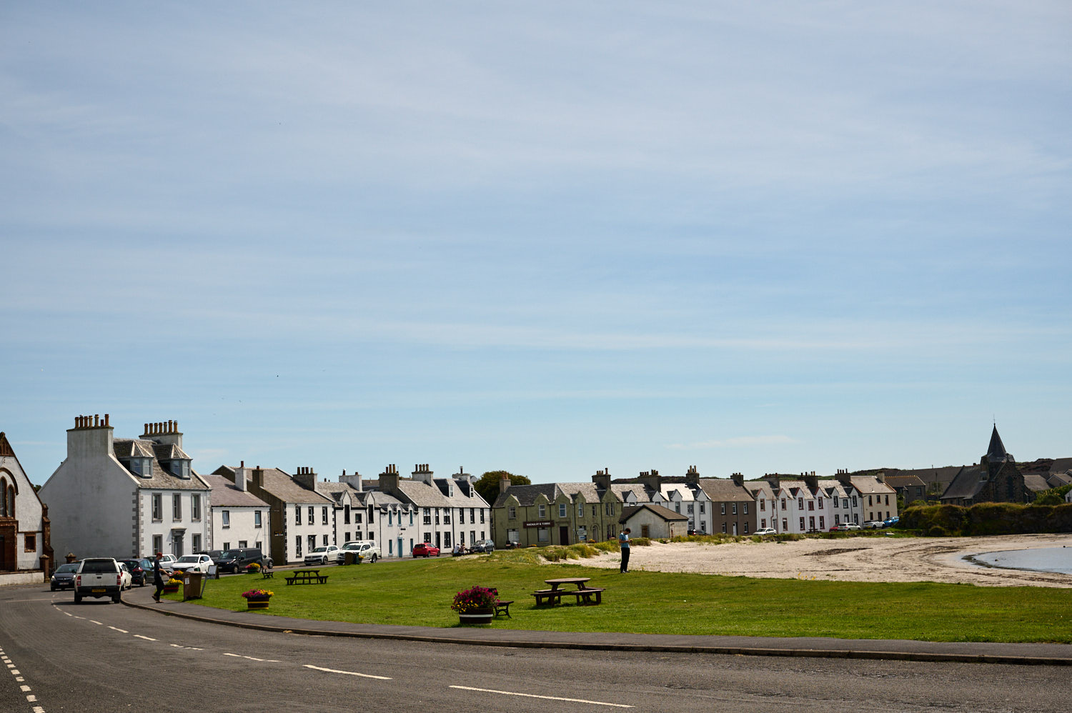 On a stroll through Port Charlotte in the Isle of Tiree.